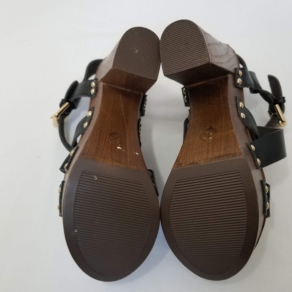 Mossimo Platform Heels Black Brown Woodgrain 6.5 - Picture 6 of 7